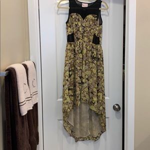 Hi lo floral dress